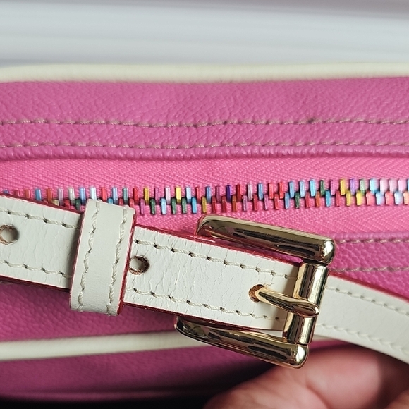 Dooney & Bourke NWT Pink Crossbody Bag RAINBOW ZIPPER - Picture 8 of 11